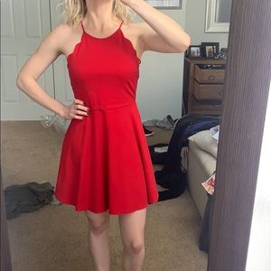 Red dress